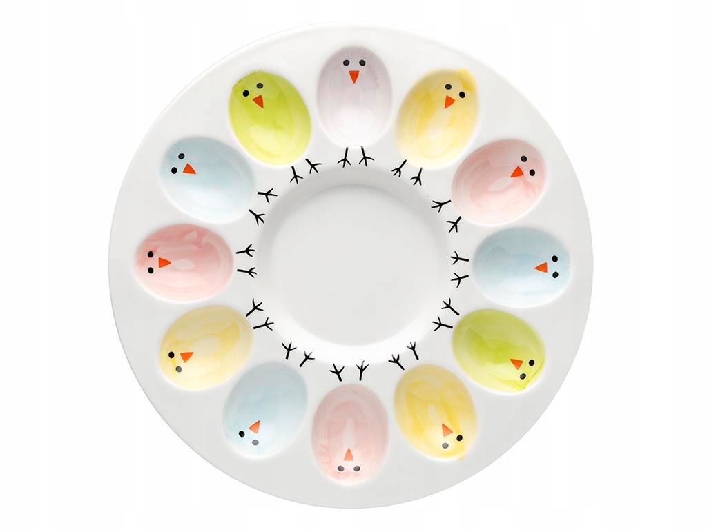 TALERZ DO JAJ KOLOROWE KURKI