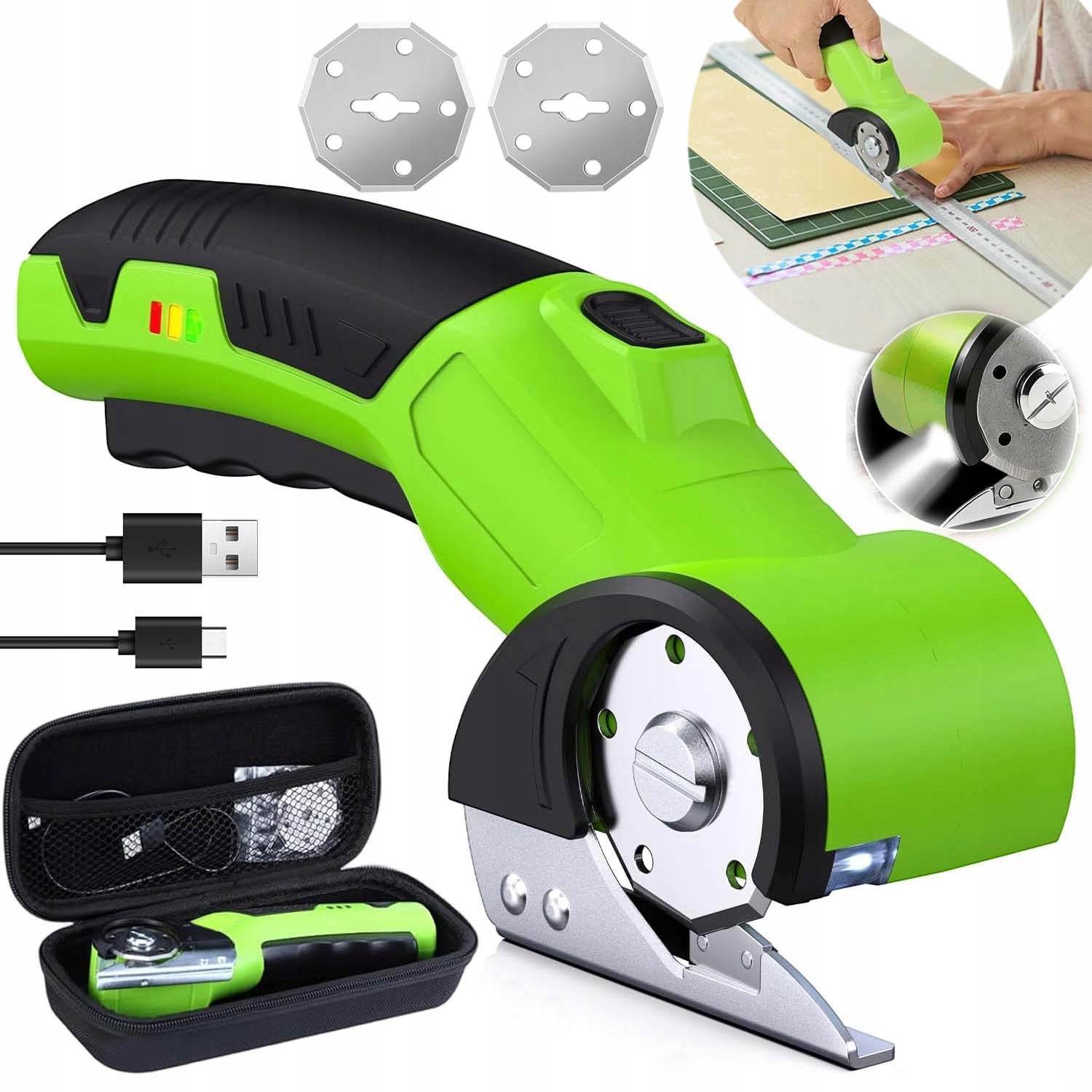 Elektrické Nůžky Na Textil Bezdrátové Multifunkční Nůžky 2000 mAh