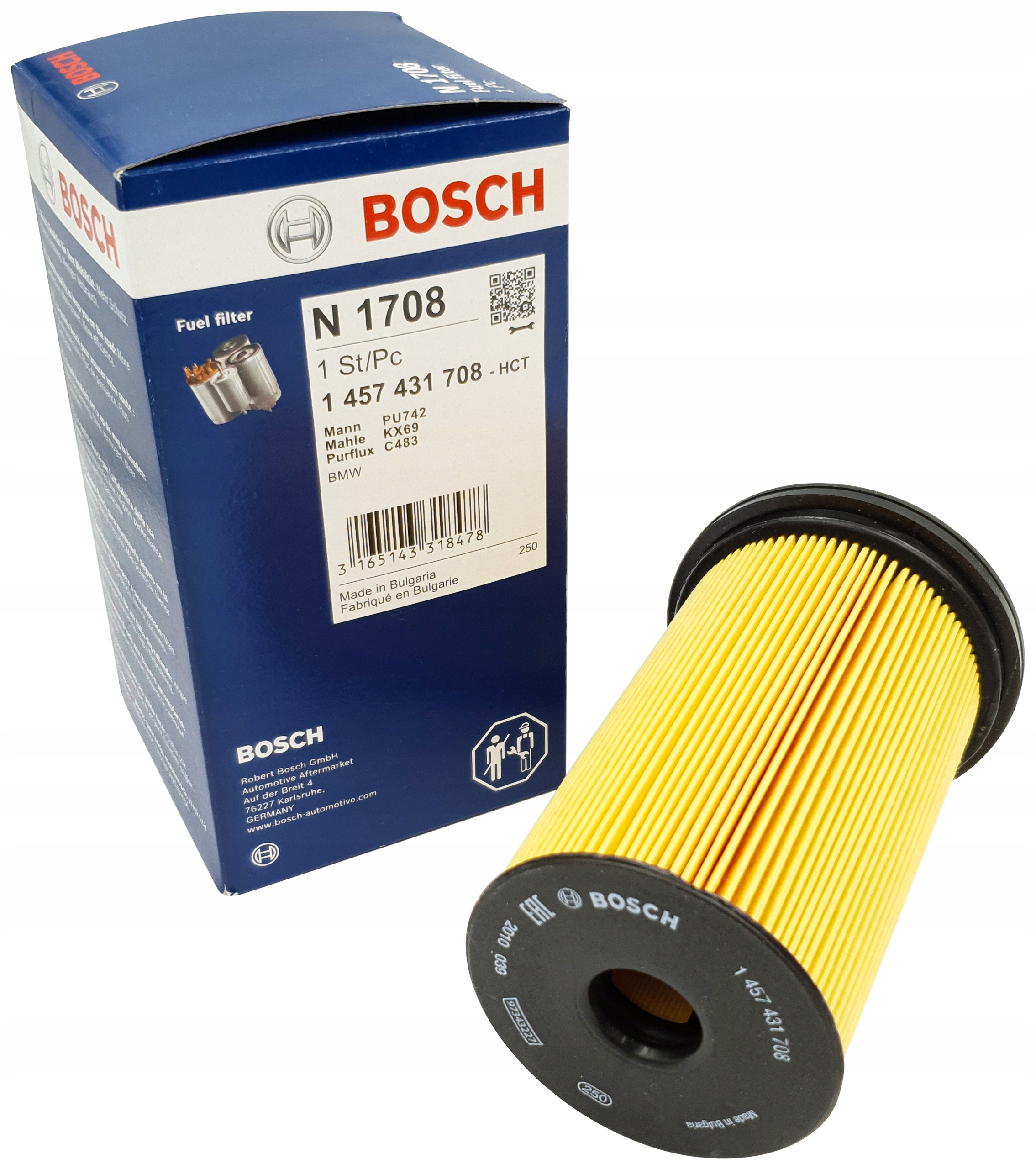 

Bosch Filtr Paliwa 1 457 431 708 Bmw E46 318d 320d