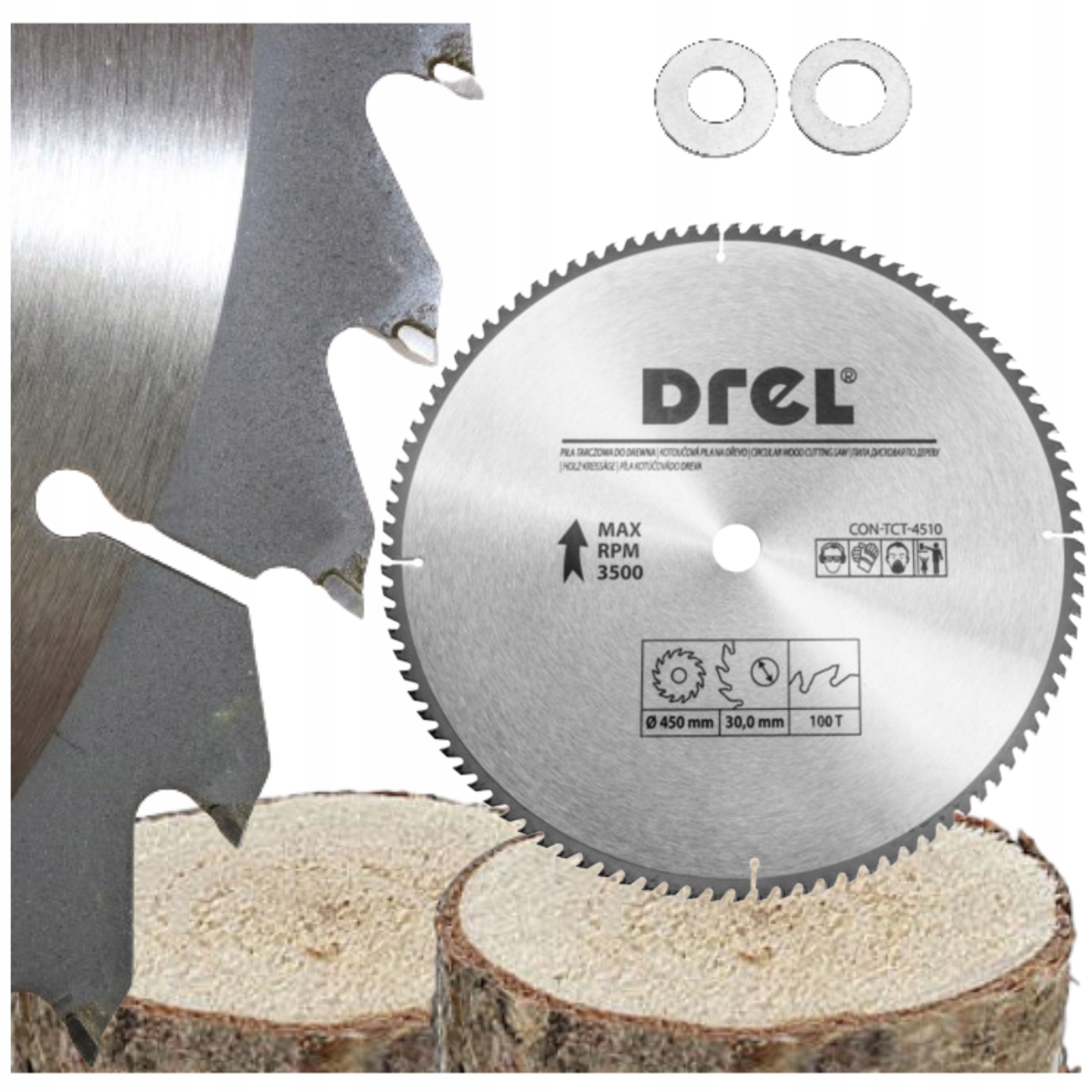 Kotoučová Pila Na Řezání Dřeva Widia 450x30.0 mm 100 Vidiových Zubů