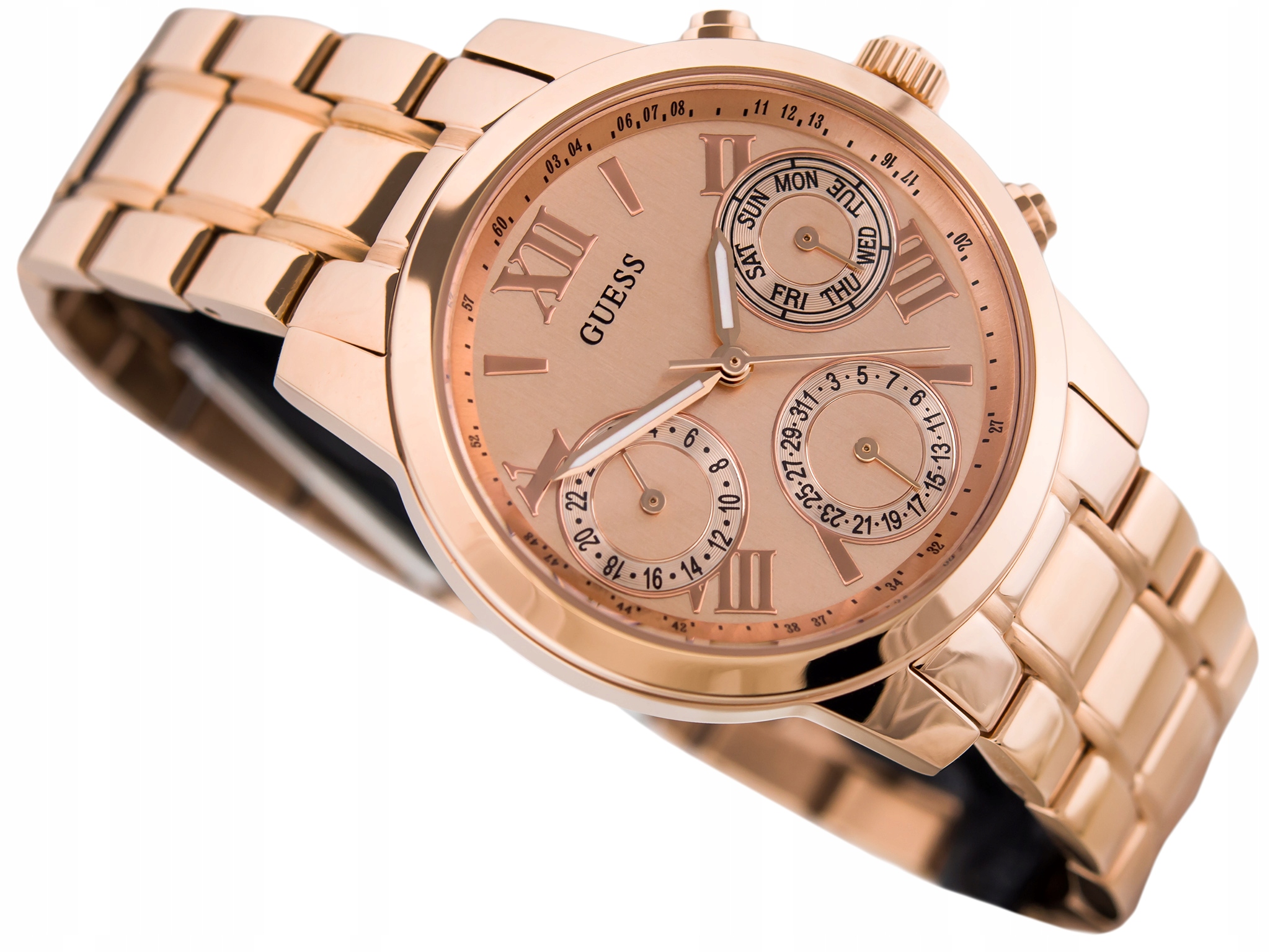 Dámské Hodinky Guess W0448L3 Ideální Rose Gold