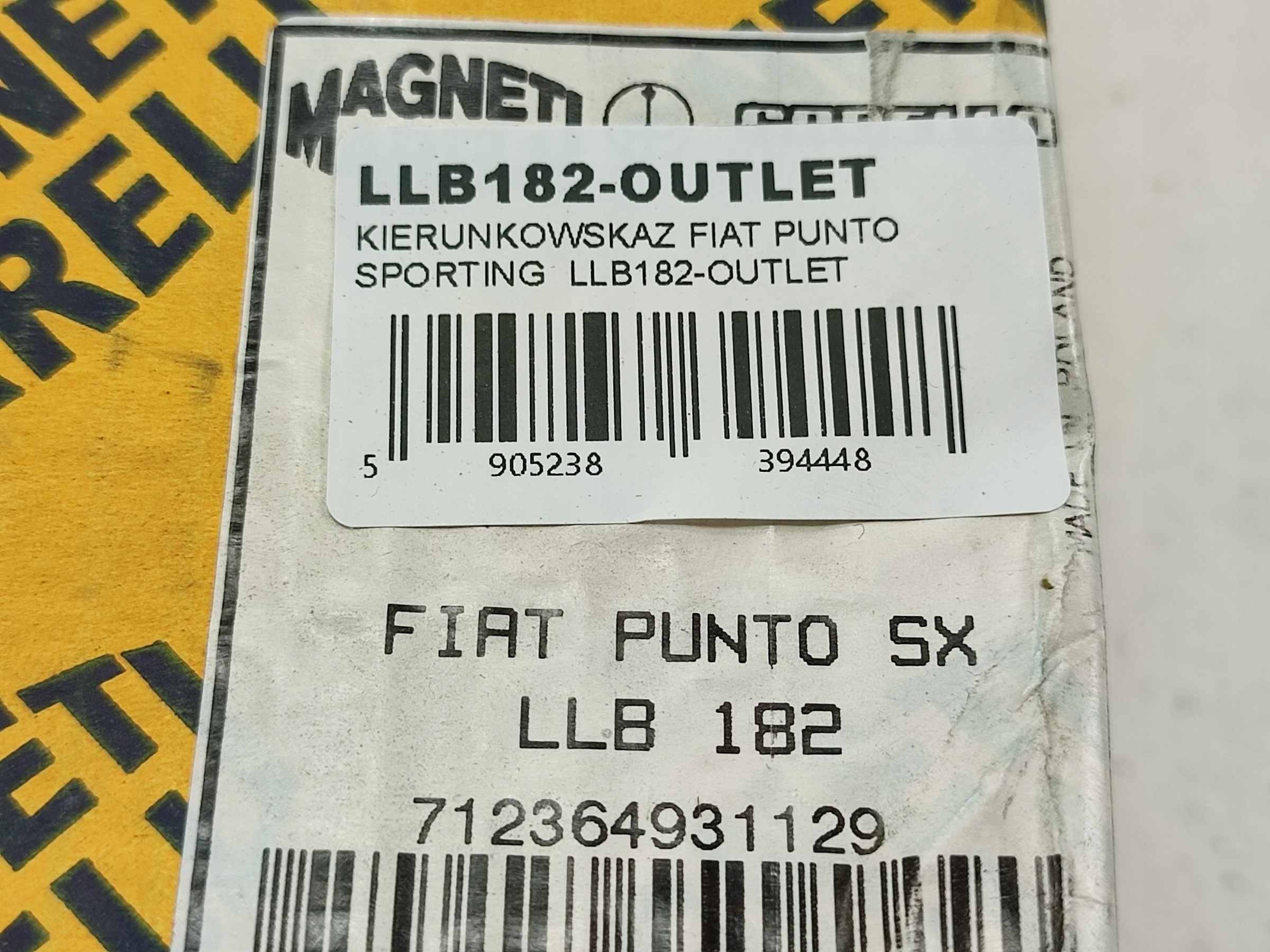 indicator left front FIAT PUNTO SPORTING ...-2000 MAGNETI LLB182