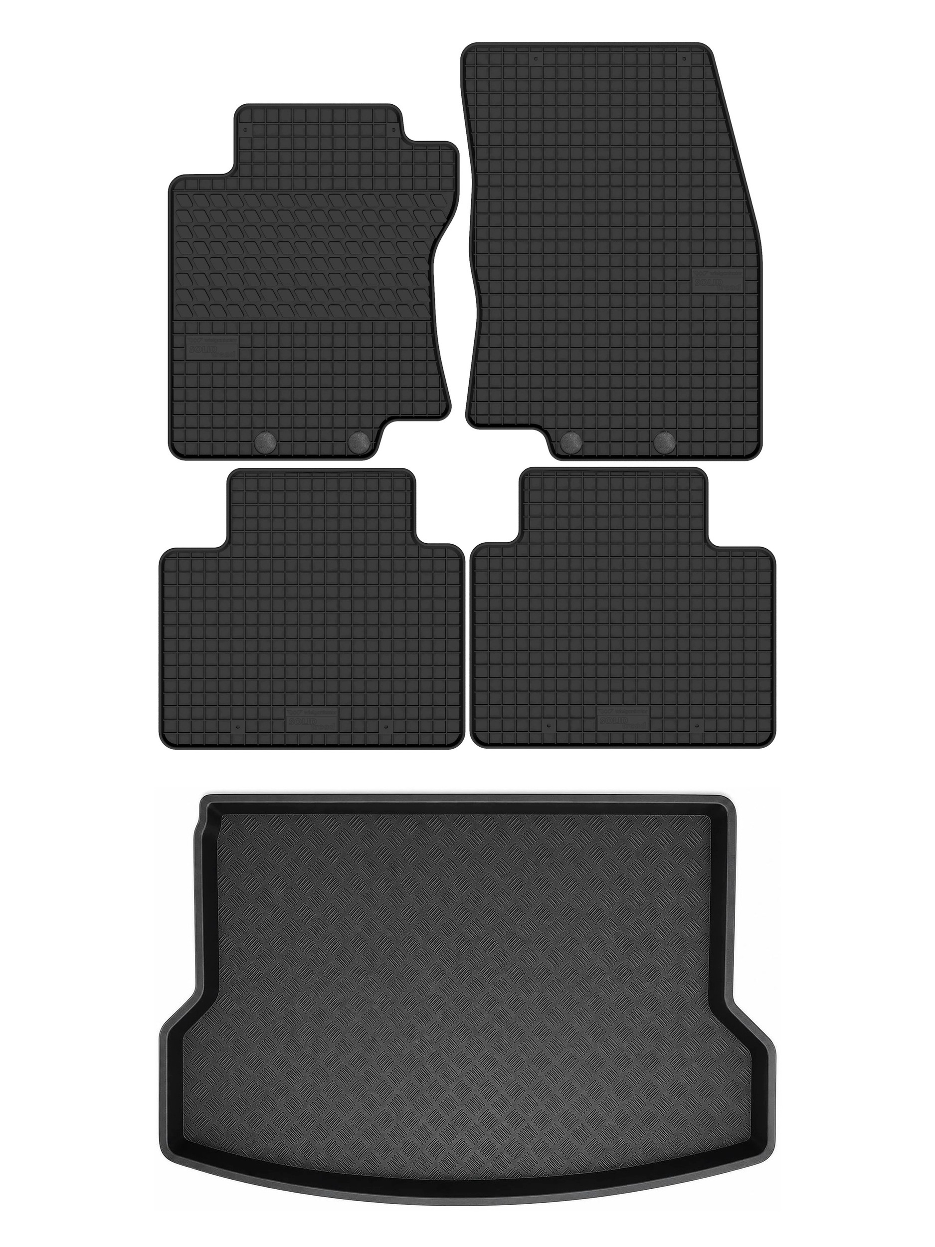 Gumové rohože rohož batožinového priestoru pre: Nissan X-Trail III T32 2017-2021 5 el.
