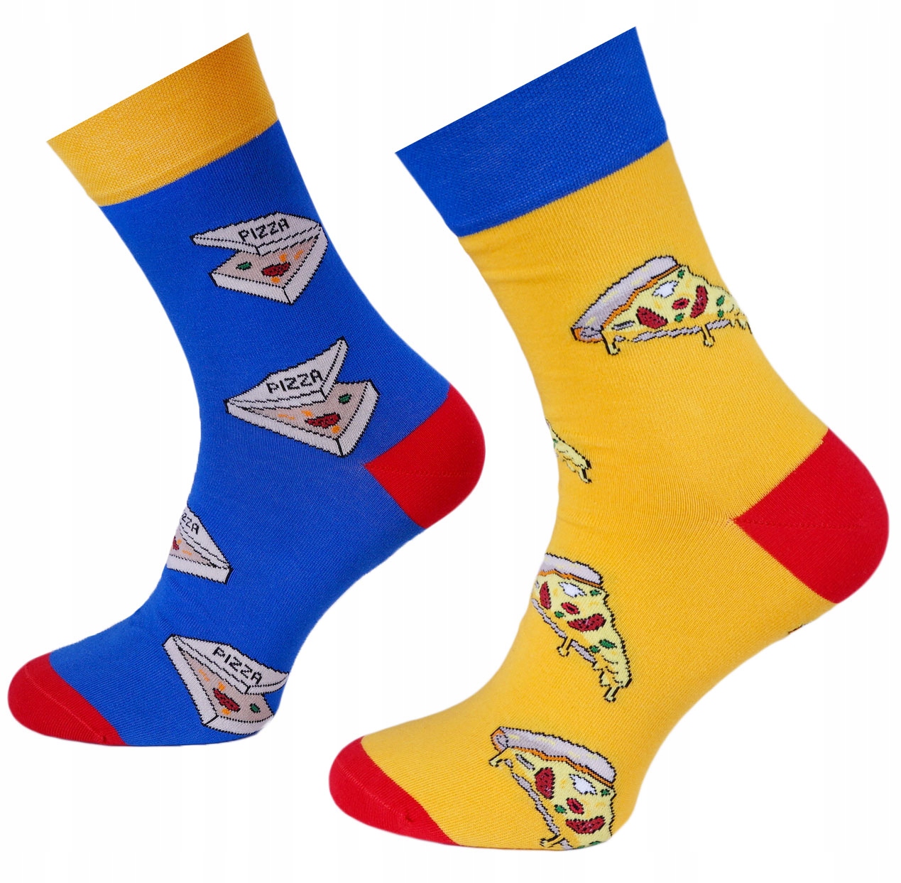 

Skarpety Męskie 2-KOLOROWE Colorful Pizza r.39-42