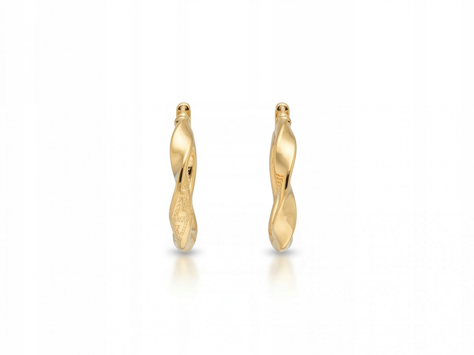 Zlaté náušnice 585 s kolečkem od klenotníka, módní