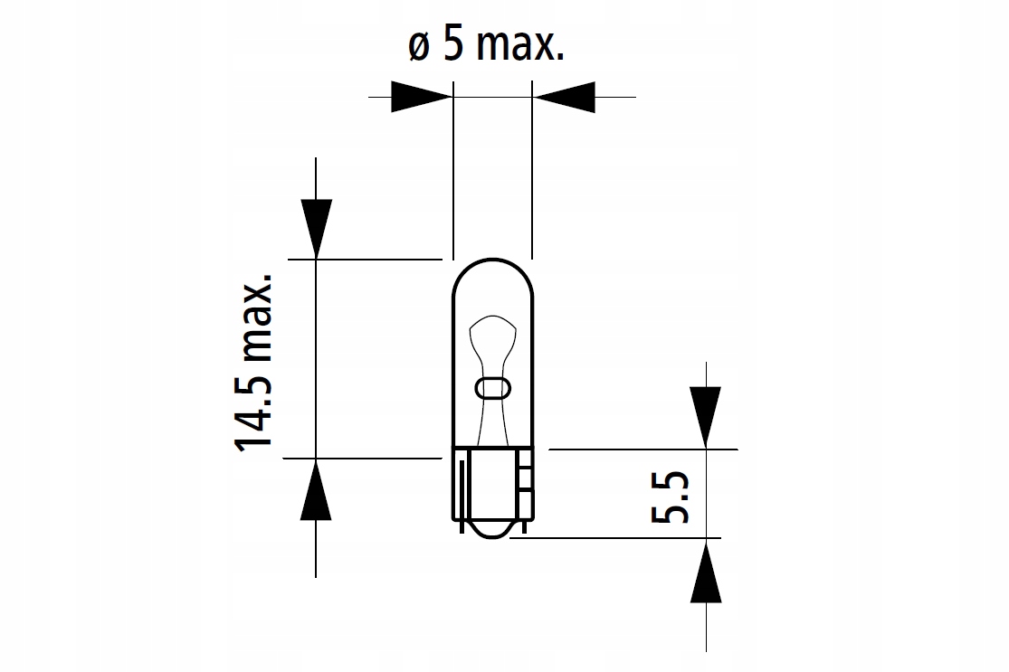 ŻARÓWKA W2.3W 12V OSRAM ORIGINAL LINE 2.3W (4008321094834) • Cena