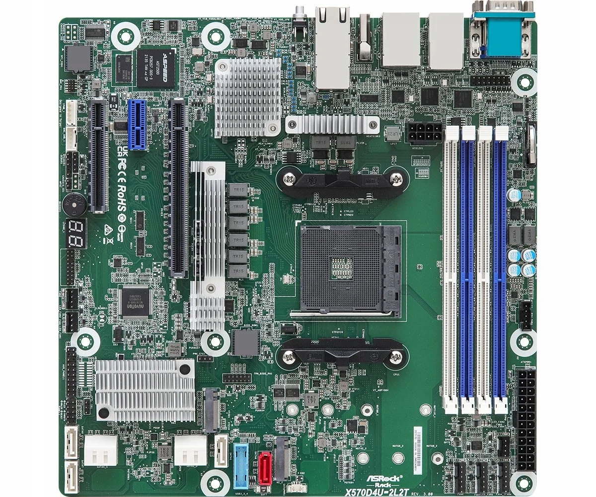 Płyta główna ASRock X570D4U-2L2T/BCM Amd Ryzen AM4, X570, serwerowa