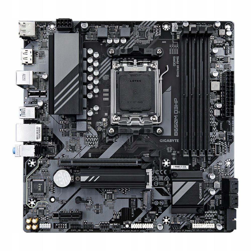 Doska Gigabyte B650M D3HP /amd B650/DDR5/SATA3/M.2/ USB3.0/PCIe4.0/AM5/mATX