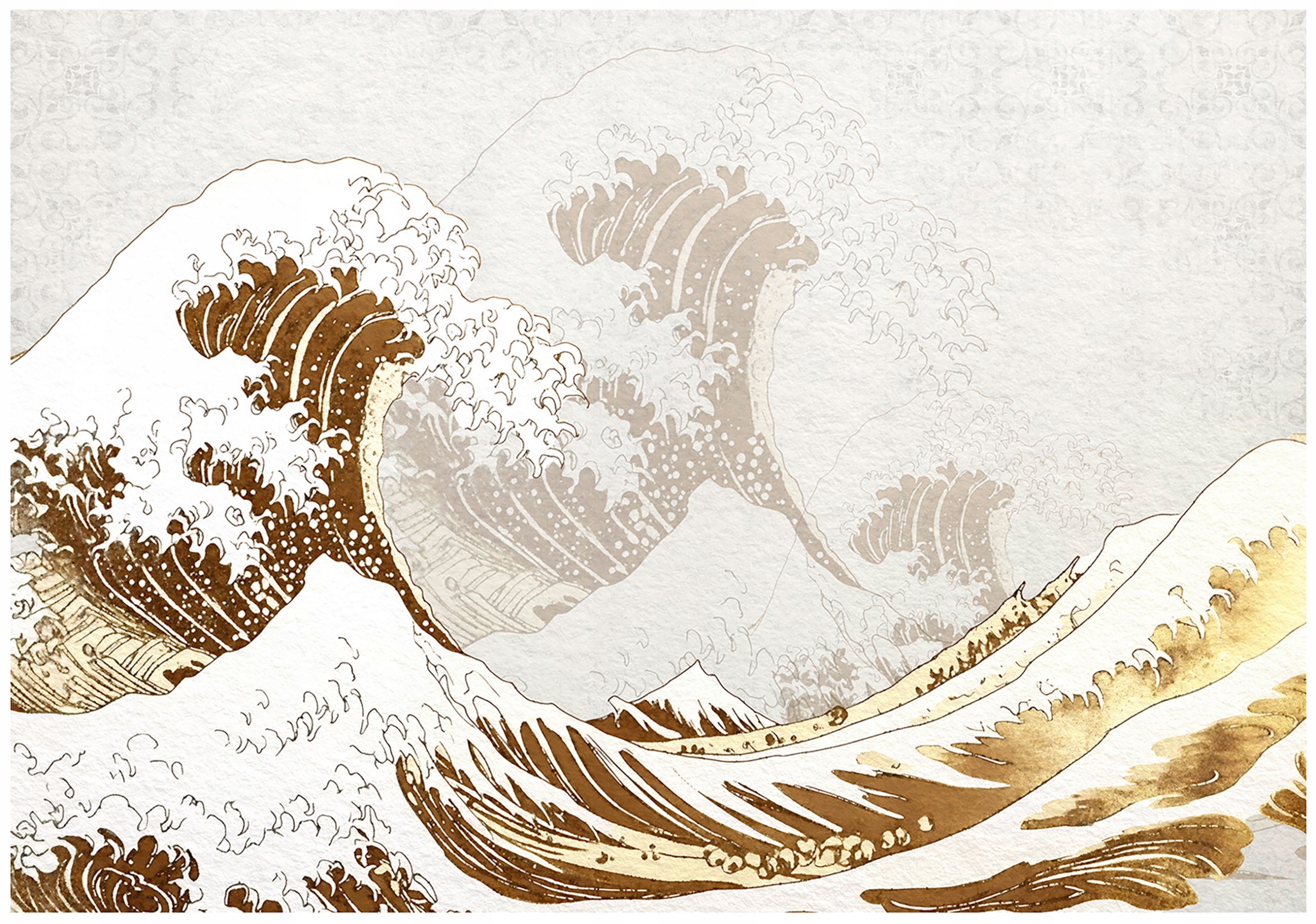 Tapeta Abstrakce Zlatá Vlna Umění Fototapeta Na Zeď 200x140