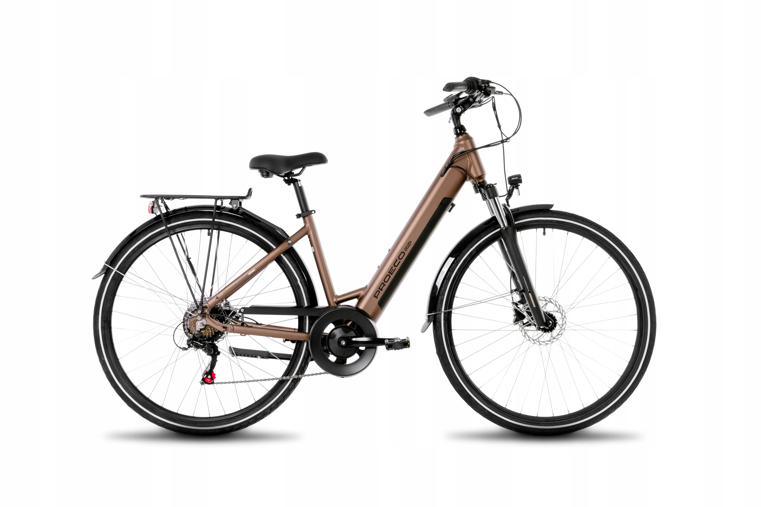 Rower elektryczny Proeco Wave An 1.0 R 504WH brązowy 17 M