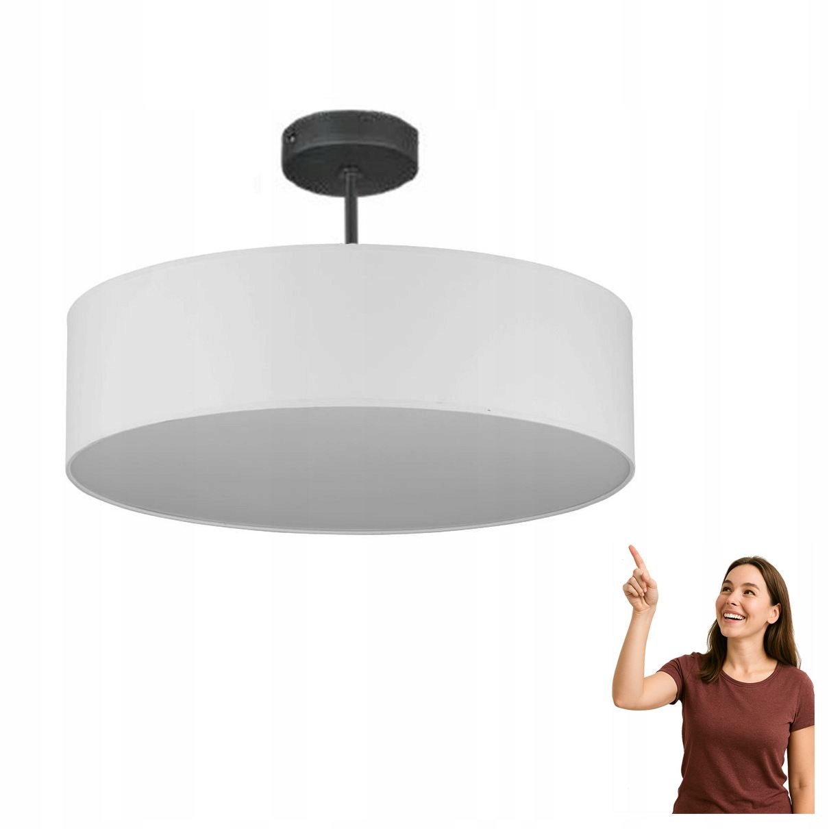 Stropná lampa Rondo White 600 4242 Tk Lighting
