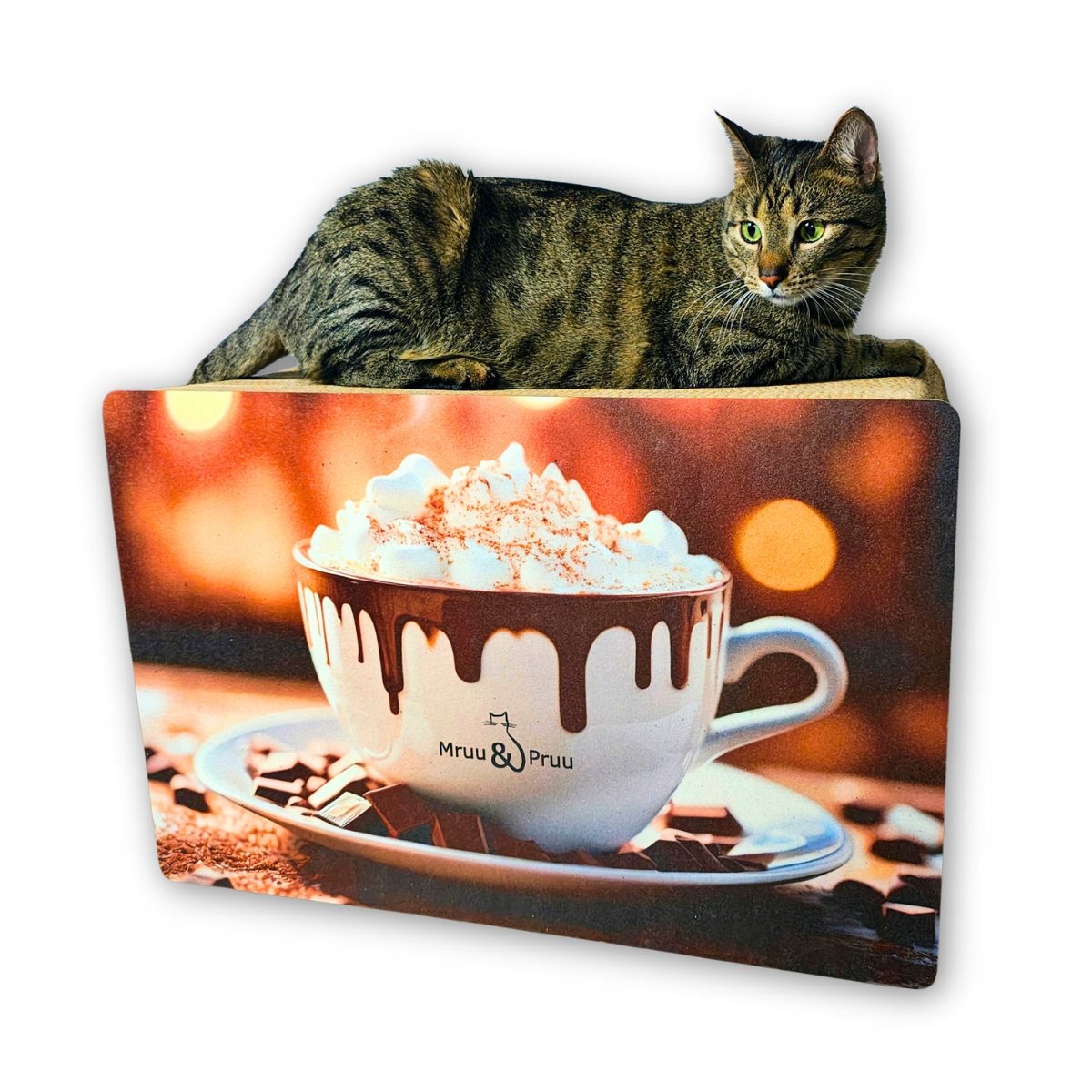 Levně Pro Kočky , Karton, Čokoláda Velký Obdélník, 59x39x27 cm Mruu&Pruu