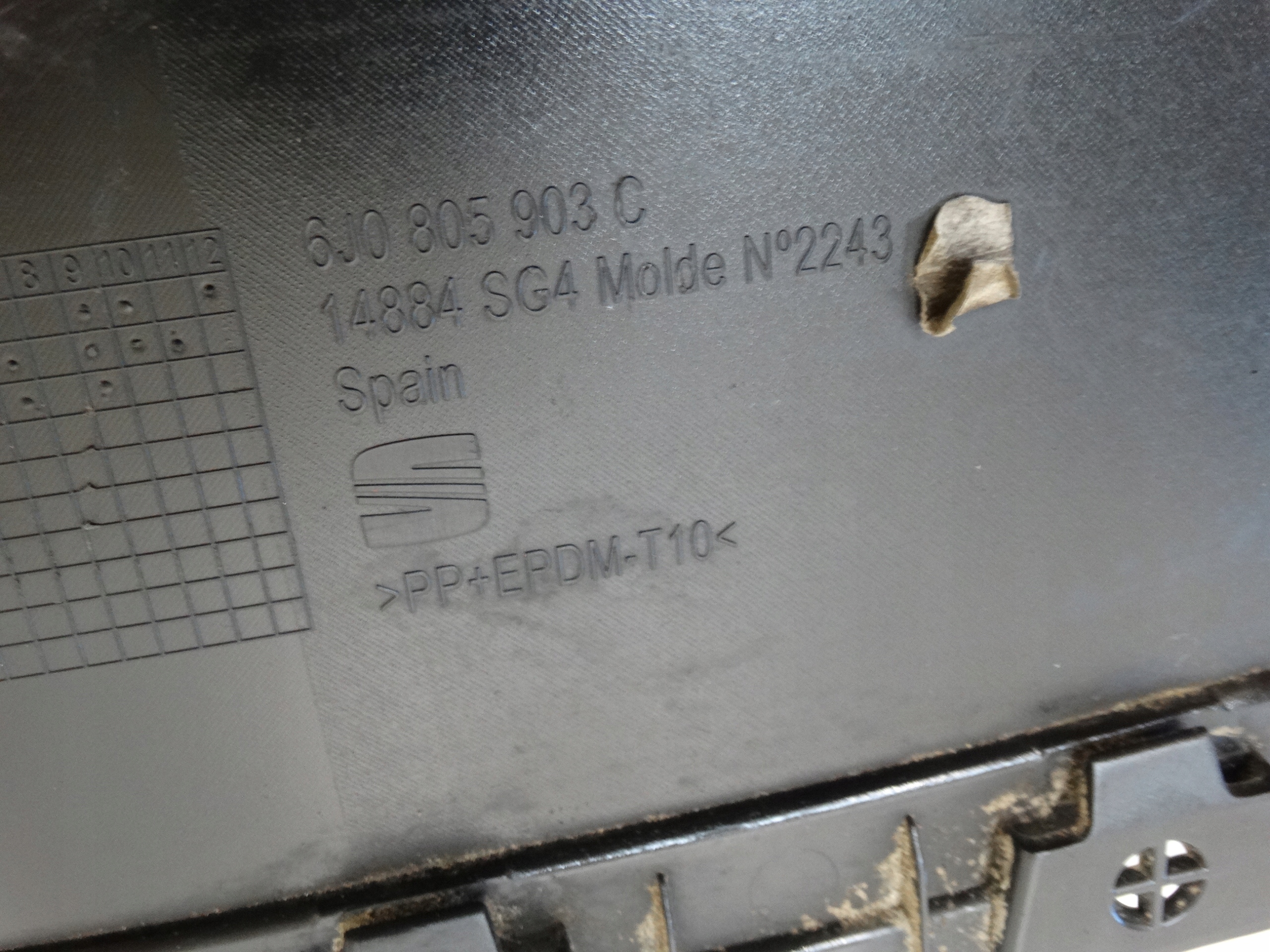 spoiler nárazníku předek SEAT IBIZA MK4 6J0805903C