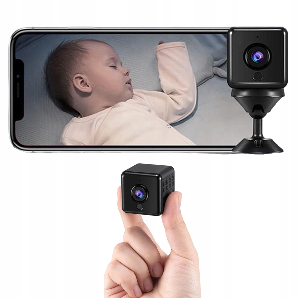 Mini Špionážní Kamera 1080P Wifi 2.4GHZ Detekce Pohybu S Nočním Viděním