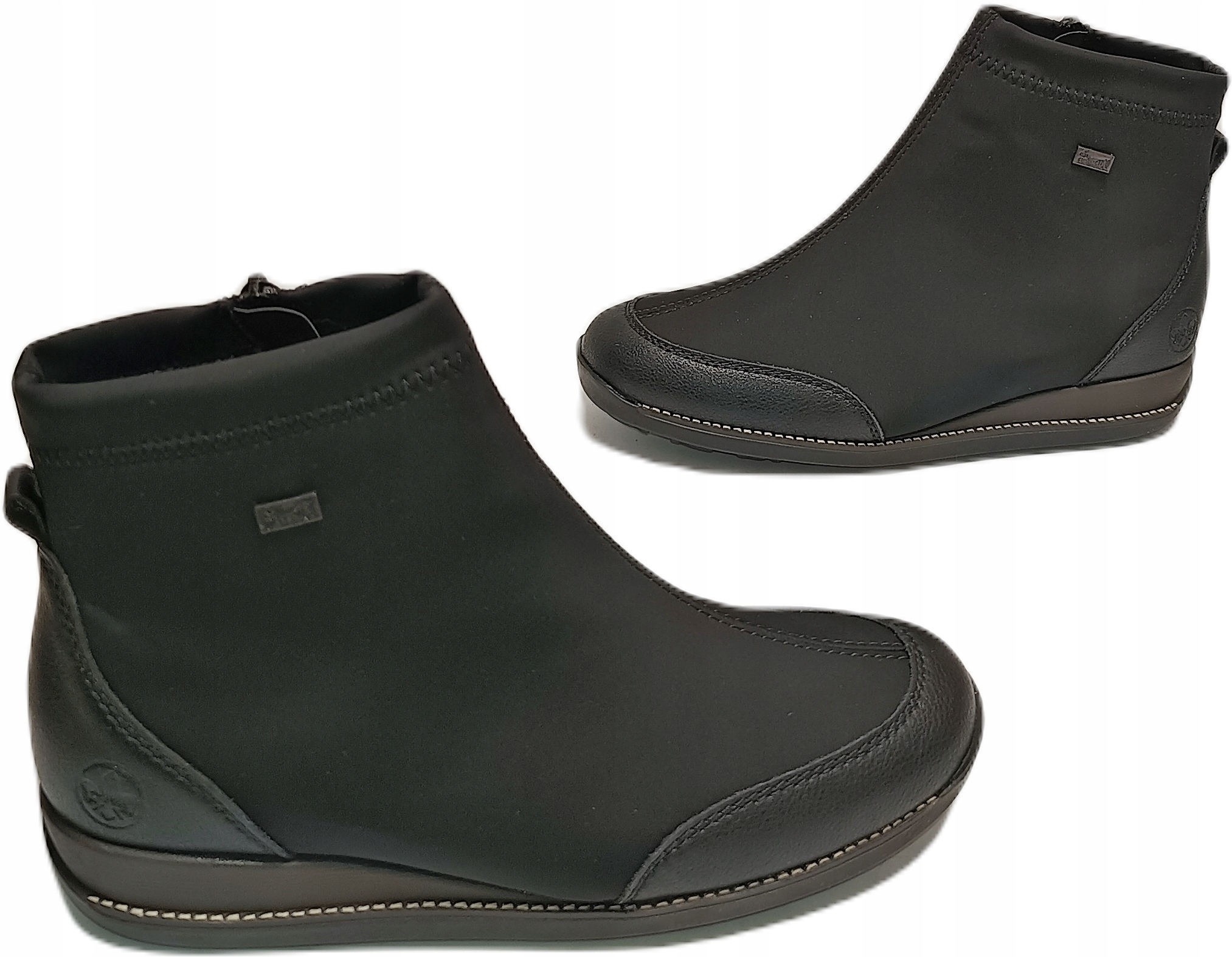 Kotníkové Boty zateplené membrána tex plst Rieker 44276 Černá r38