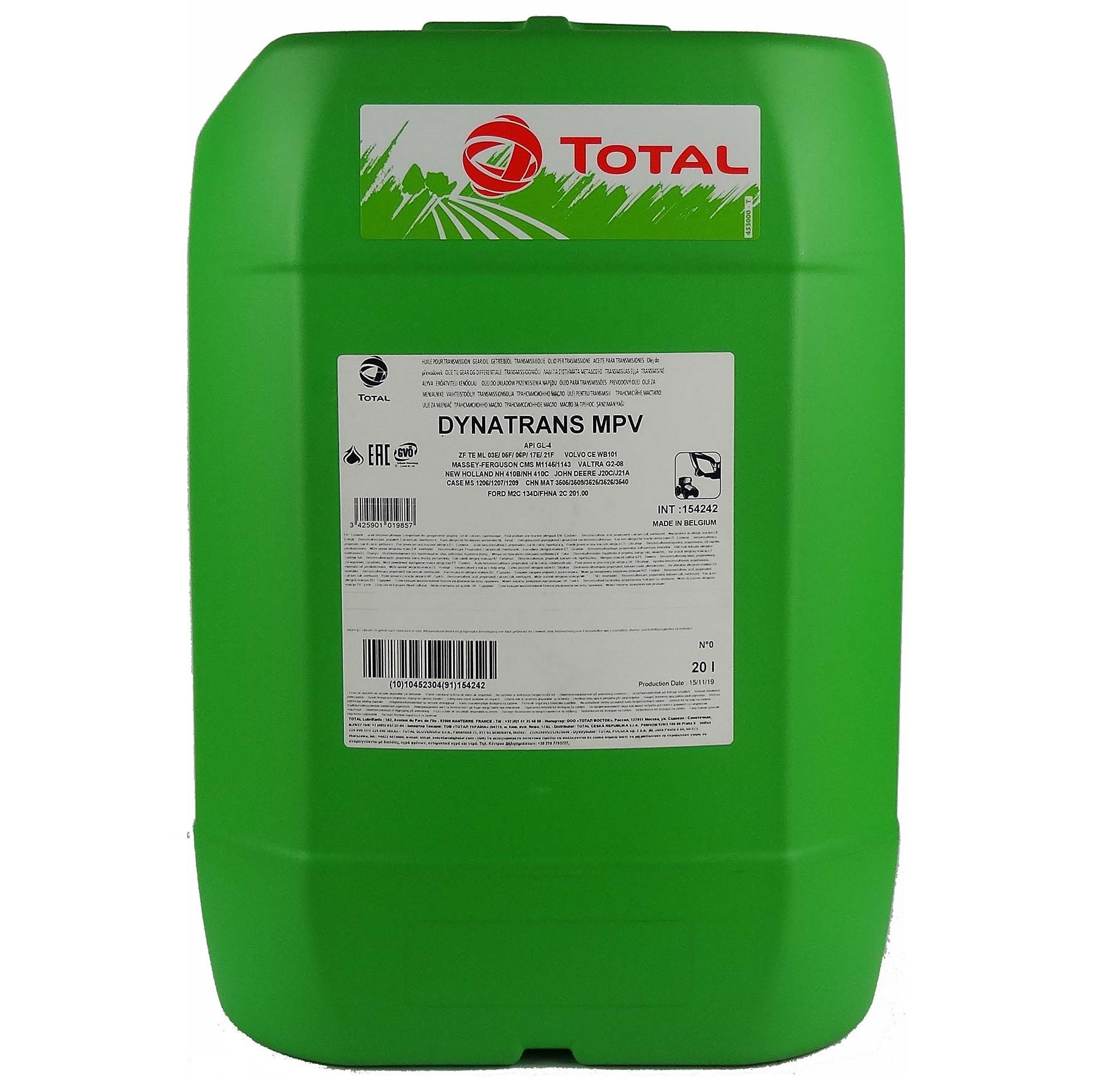 OLEJ TOTAL DYNATRANS MPV 20L / PRZEKŁ.-H TOTAL