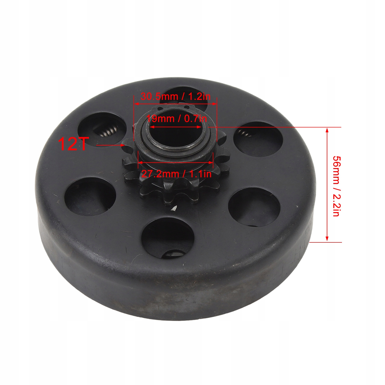 GOKARTÓW ATV MINIROWERÓW SPRZĘGŁO ODŚRODKOWE SUCHE ŁAŃCUCH 12T 19MM Stan opakowania oryginalne