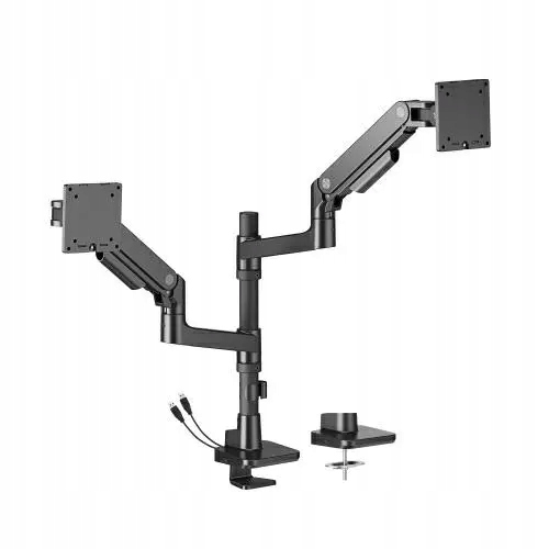 Držák na monitor Hakner stolní dvojitý Axis 17-49 palců 2x20 kg černý