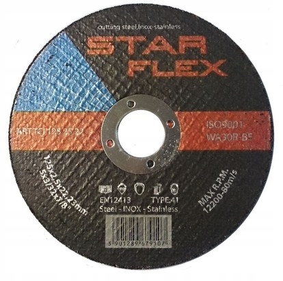 TARCZA DO CIĘCIA STALI NIERDZEWNA,INOX 125x2,5