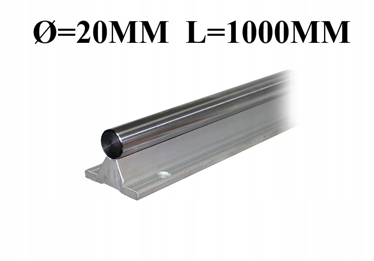 Váleček S Podpěrou FI=20 MM L=1000 MM Cnc Vodítko
