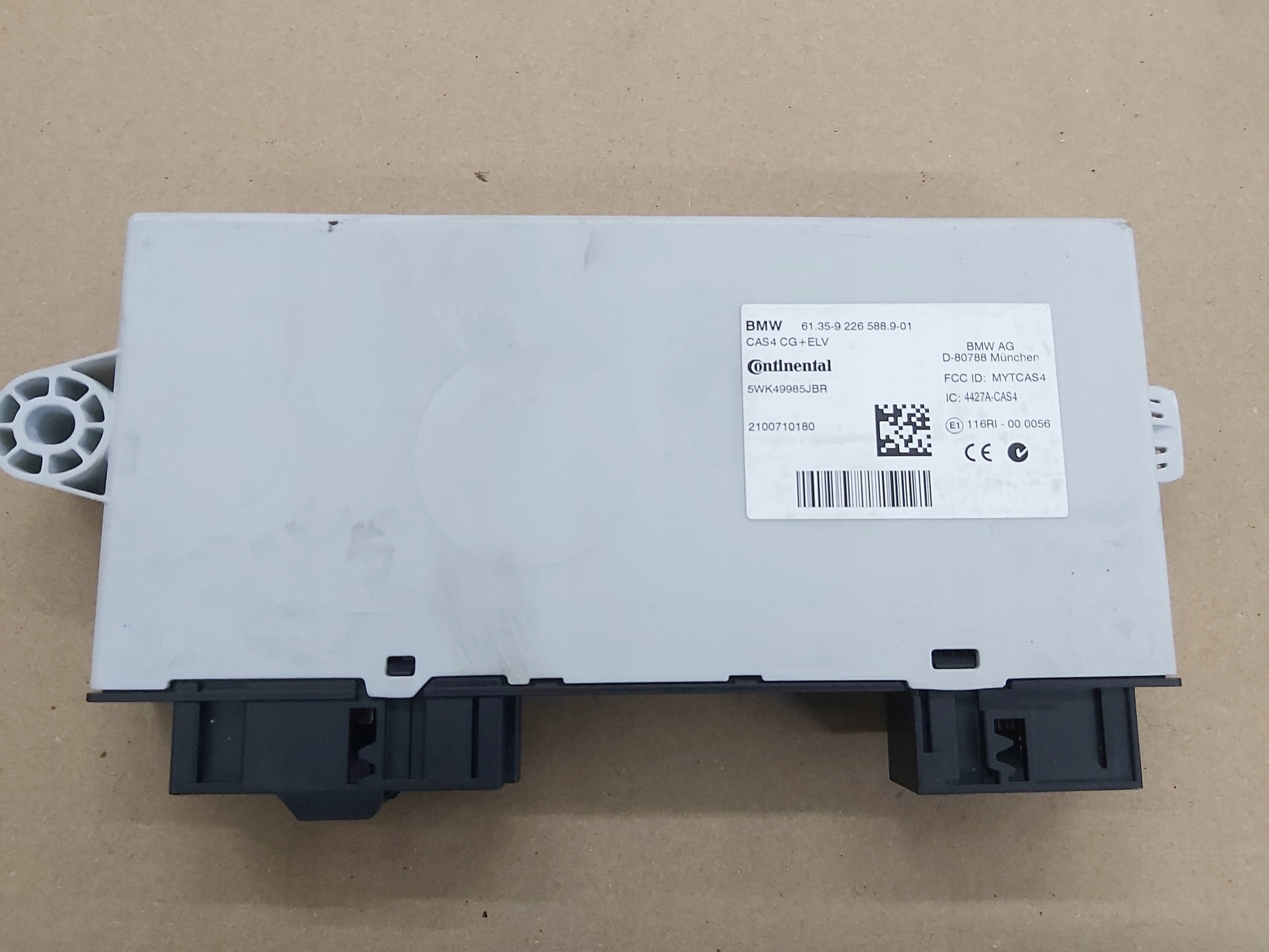 module control unit CAS 9226588 BMW F10 F01 F25