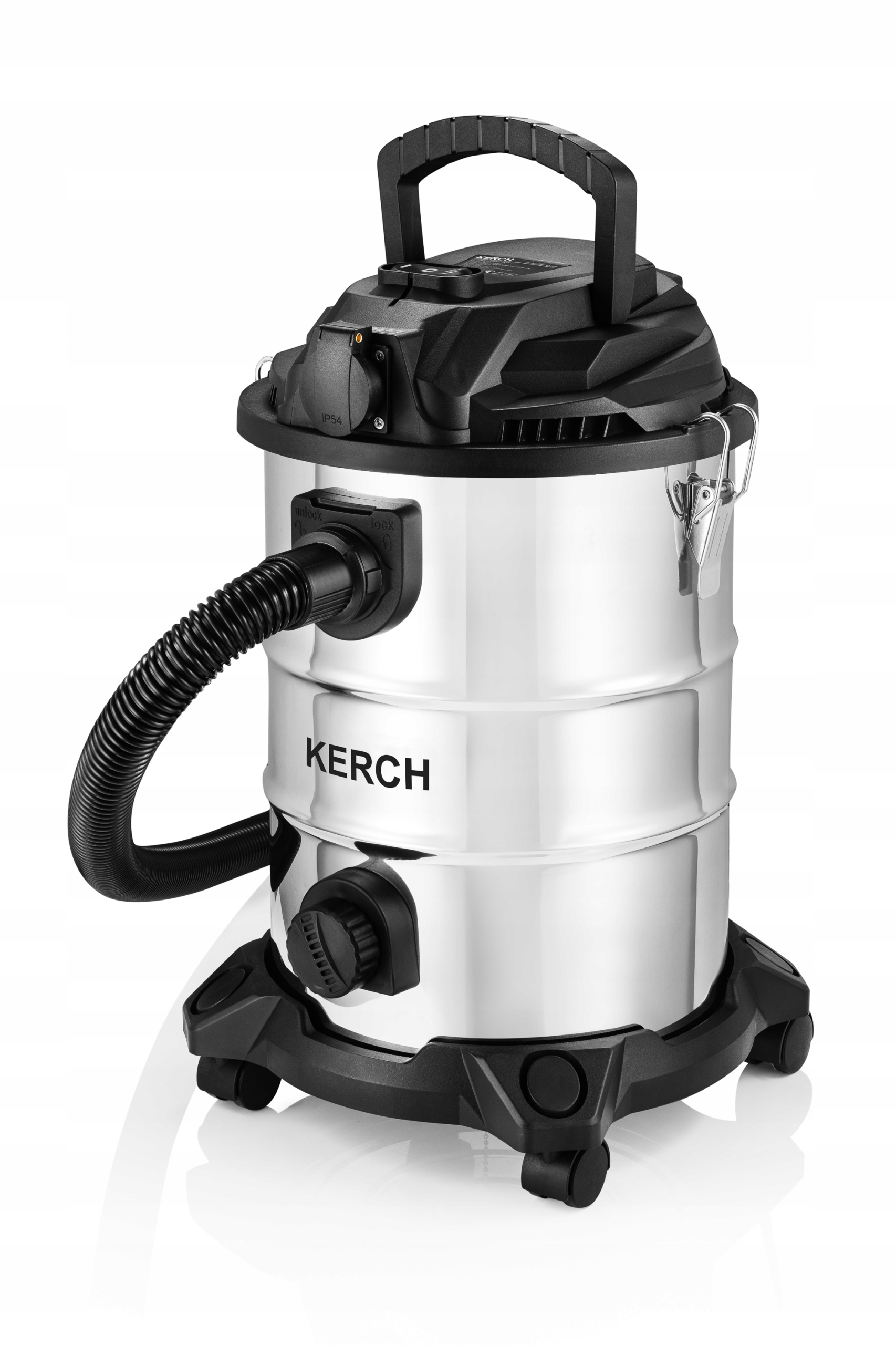 ODKURZACZ PRZEMYSŁOWY BEZWORKOWY MOKRO SUCHO POPIÓŁ GIPS KERCH TYTAN 3800W Seria TYTAN