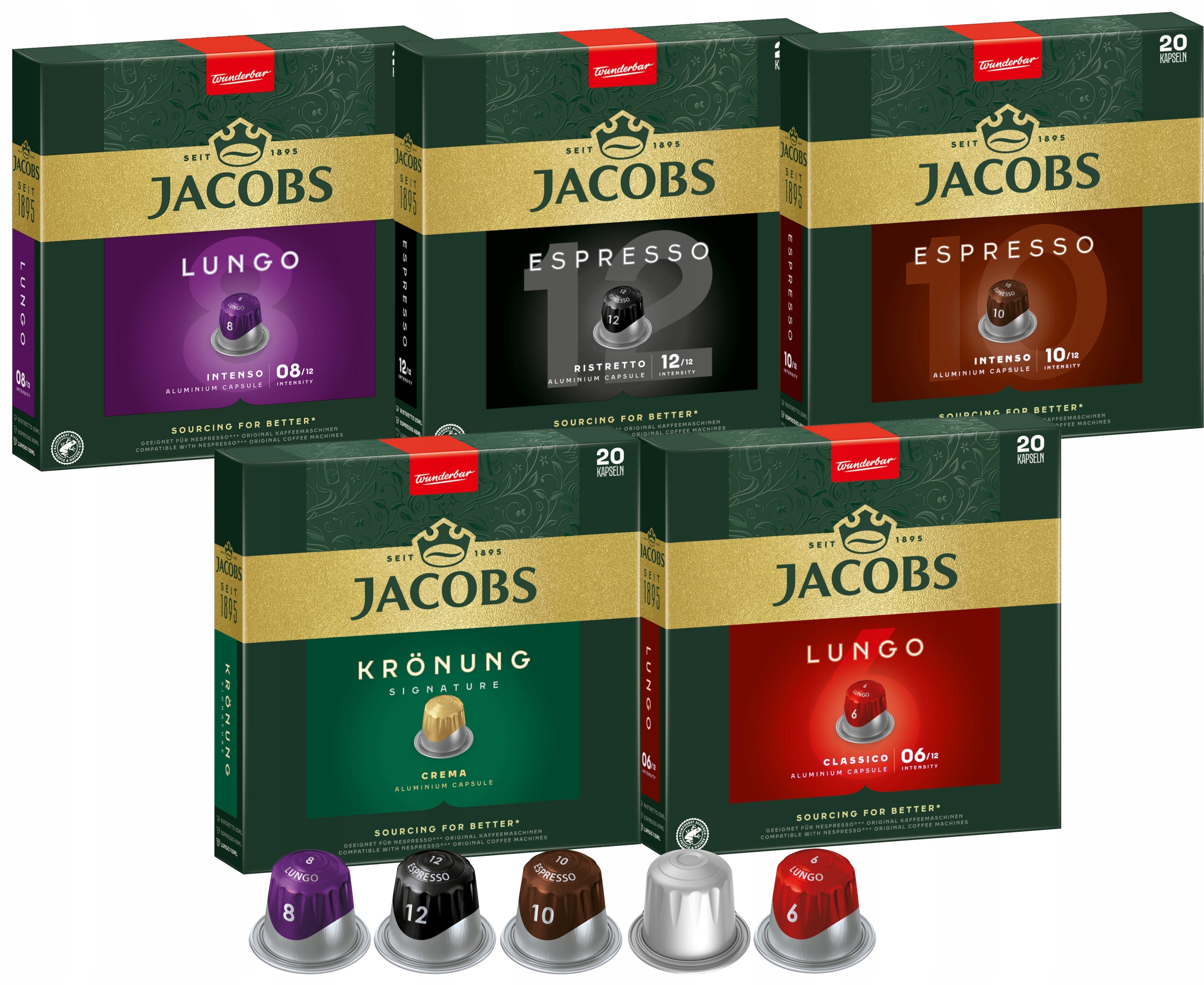 Kapsle Jacobs pro Nespresso Sada 100 kusů