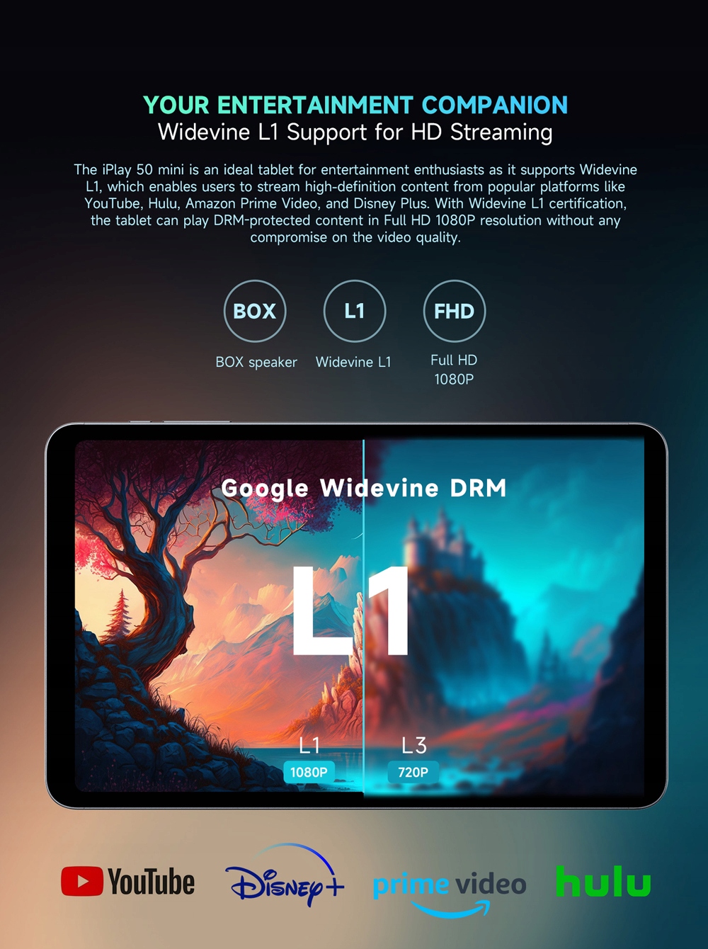 TABLET Alldocube iPlay 50 Mini GPS 4GB+8GB / 64GB 4G LTE ANDROID 13 PL Kolor szary