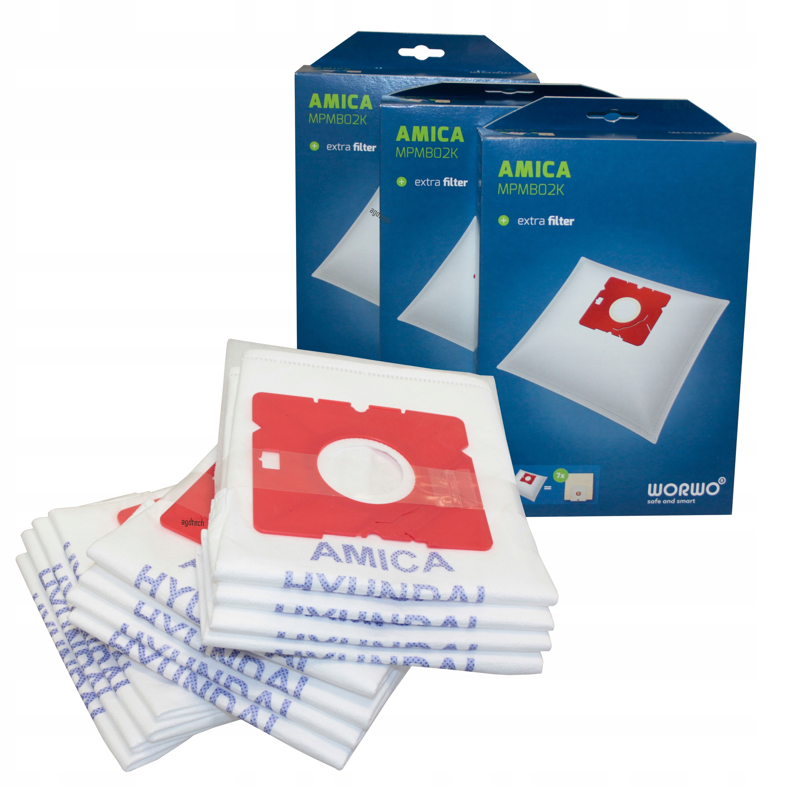 

12x Worki Odkurzacza Amica MPMB02K