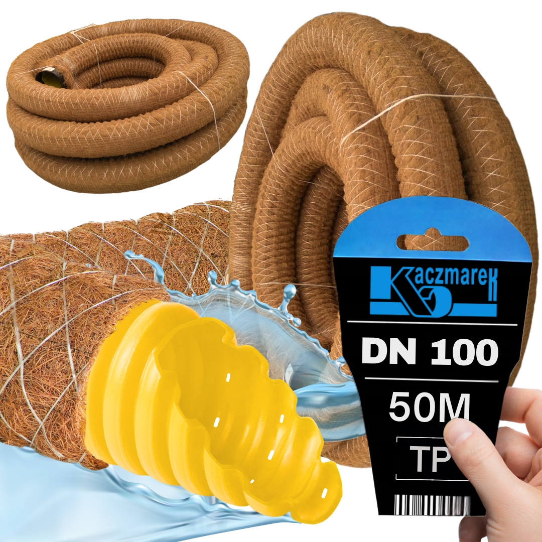 Trubka S Kokosovým Filtrem Perforovaná DN100 V Obalu 50 M Kaczmarek