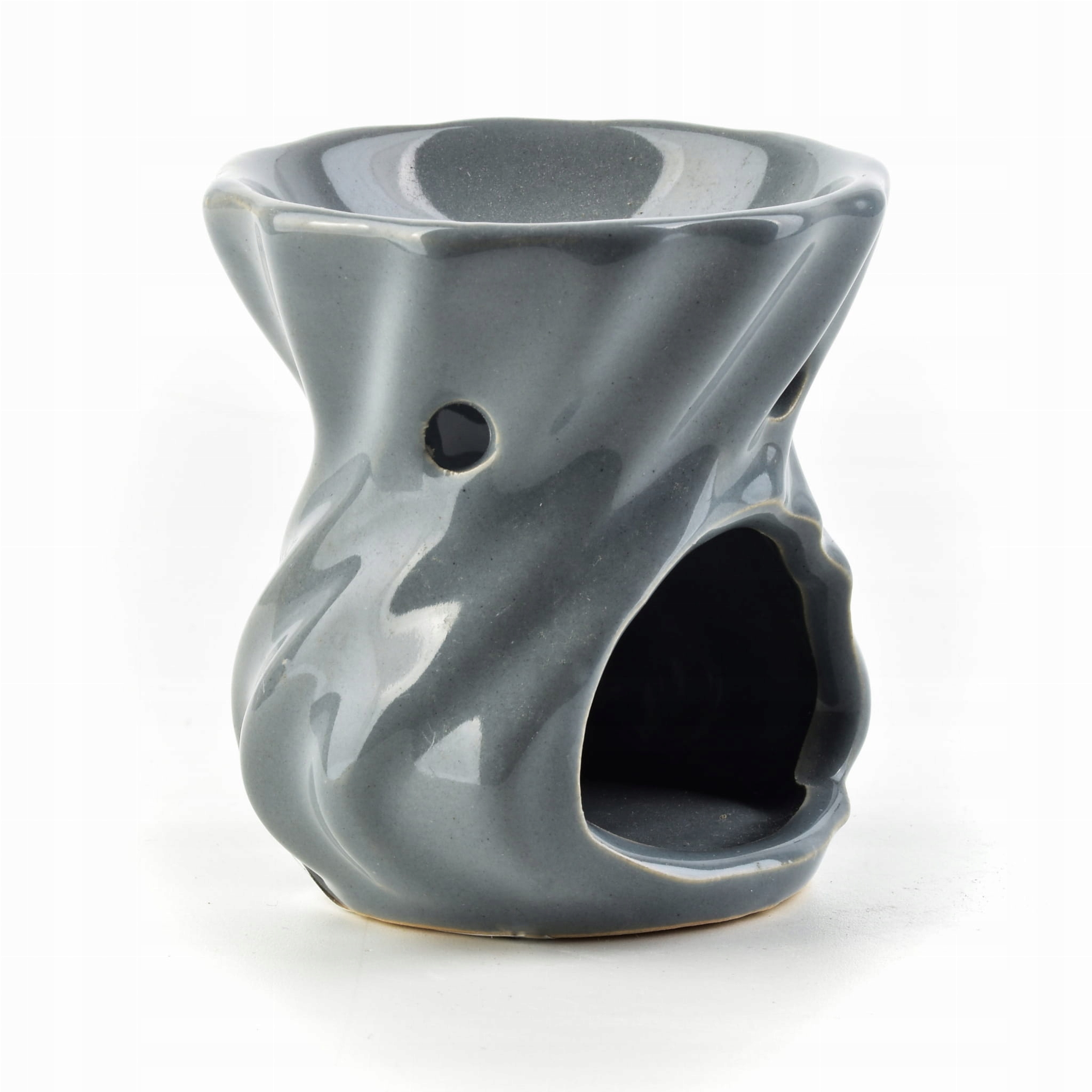 

Szary kominek ceramiczny