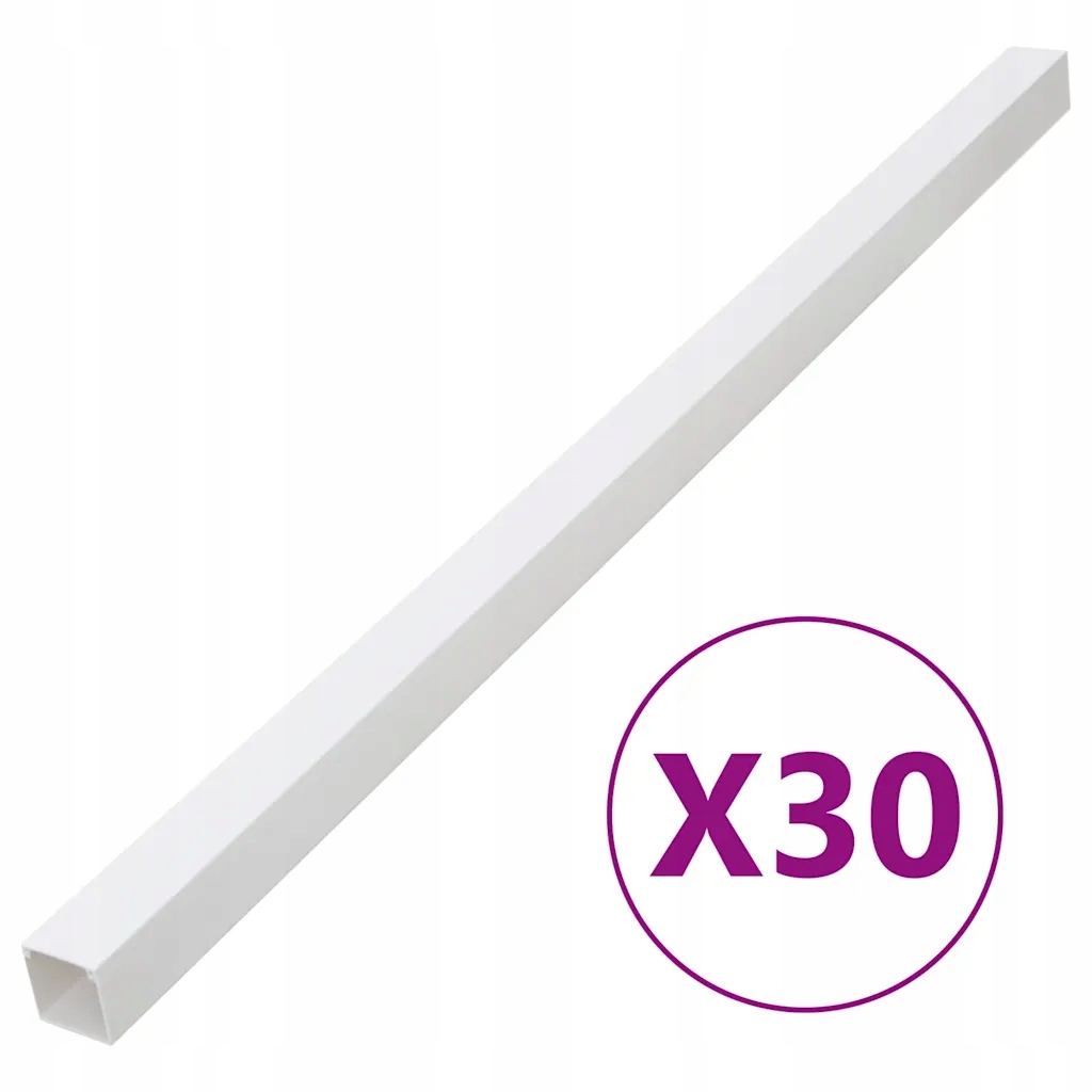 Krytka na kabely Pvc, bílá, 40 x 25 mm, délka 1 m, montáž na šroub