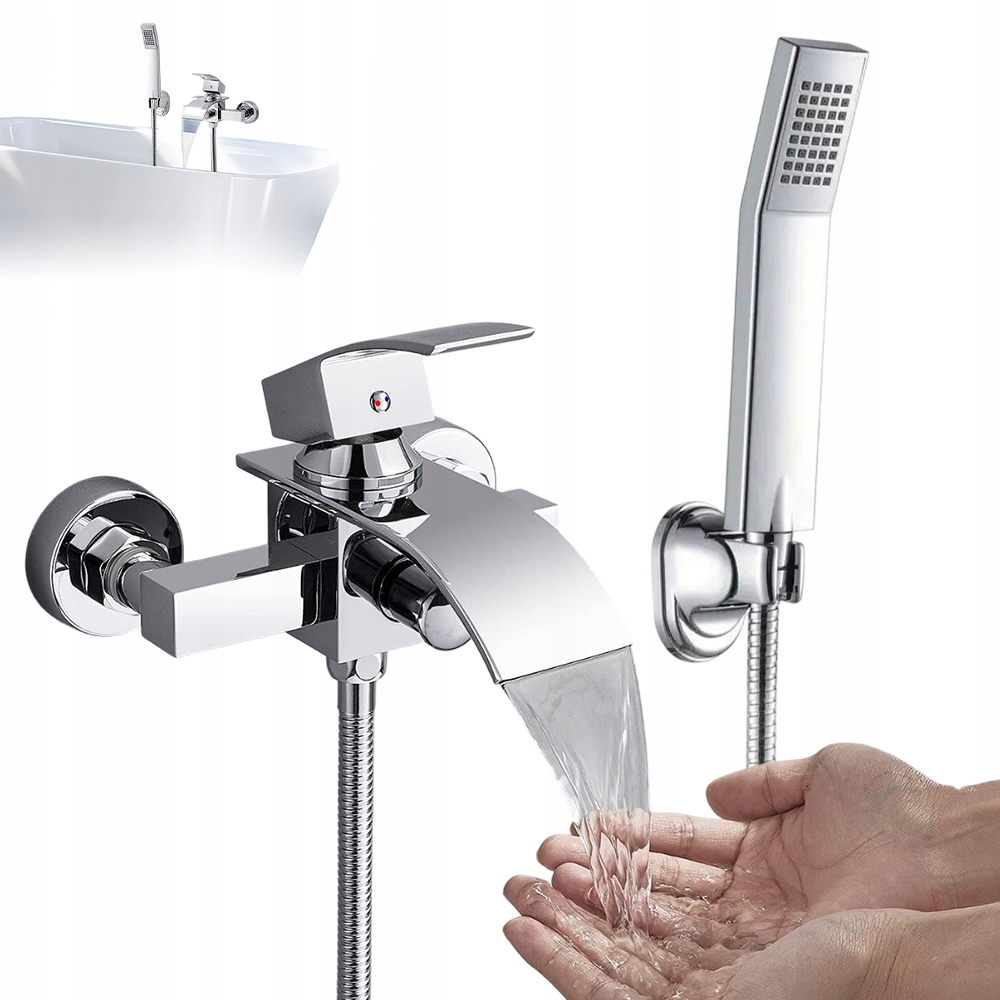 Přenosná Nástěnná Sprchová Vanová Baterie Baterie Do Vany Tryska