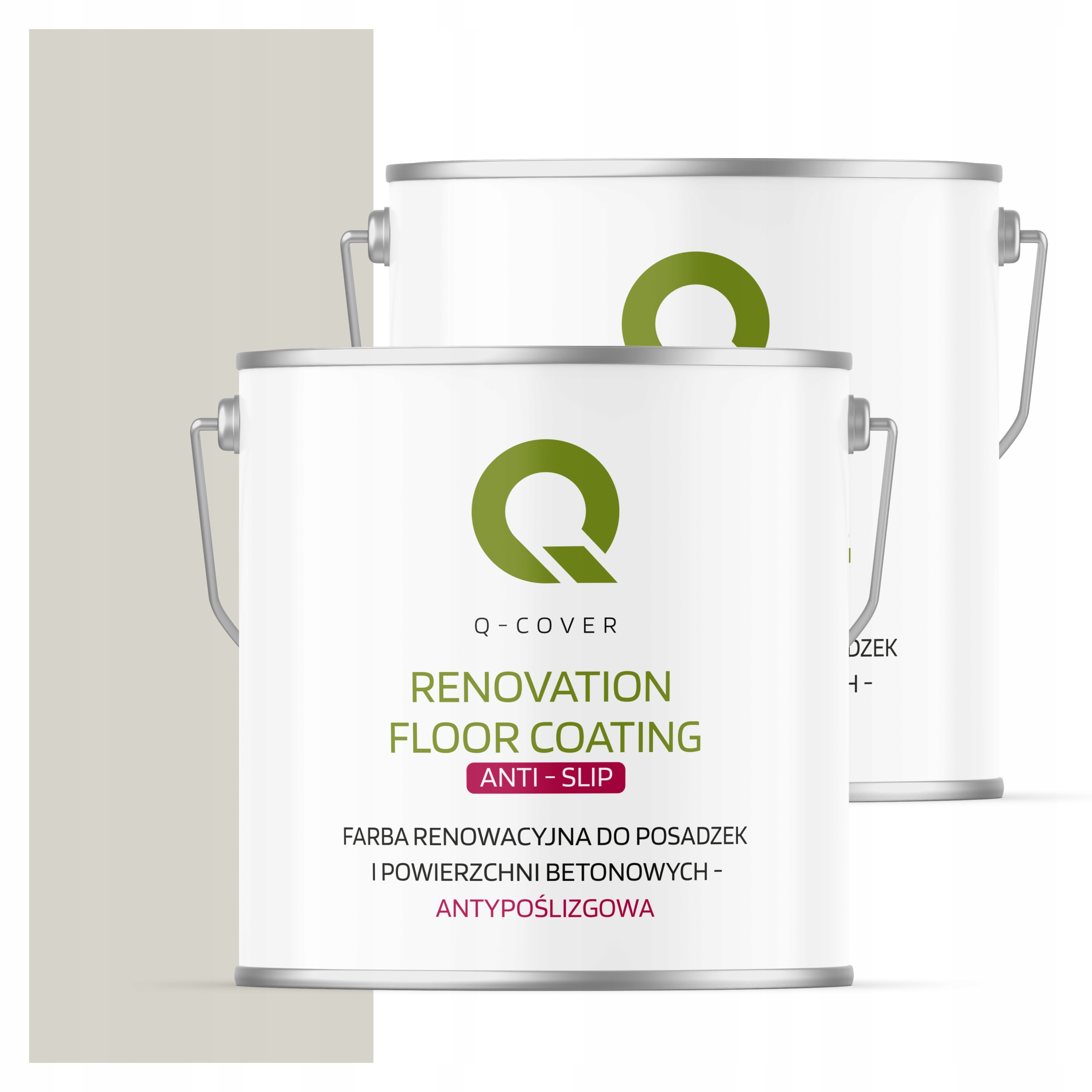 Protišmyková renovačná farba na betón 5L Biela Šedá Ral 9002 Matná