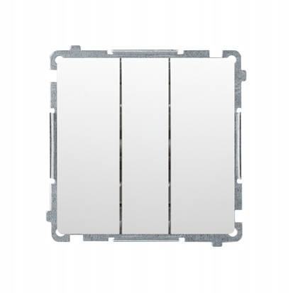 Wyłącznik łącznik POTRÓJNY BMW31 biały Simon Basic