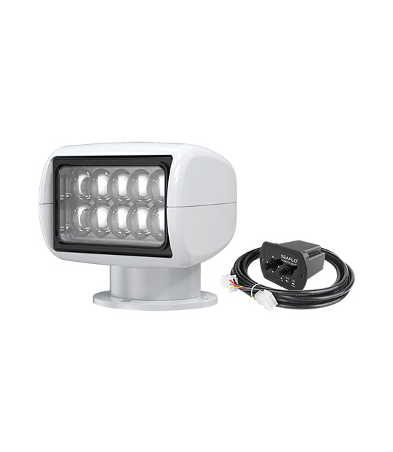 Szperacz Led Reflektor 30W Biały Z Pilotem Do Łodzi I Jachtów Seaflo