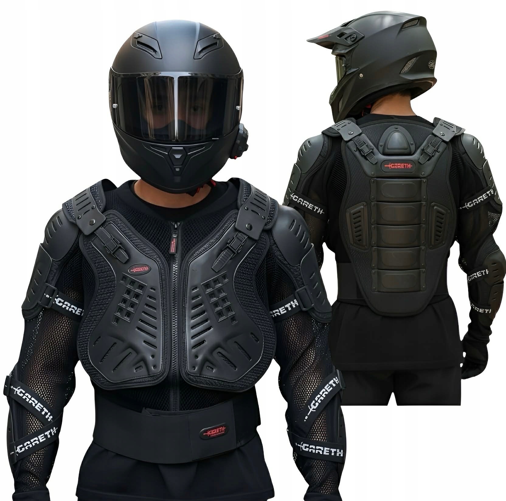 Brnění Na Cross Buzer Želva Gareth Odnímatelná Ramena chránič hrudníku 3XL