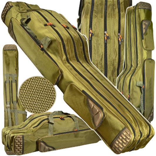 ЧЕХОЛ ДЛЯ УДОЧКИ ТОЛЩИНОЙ 150 СМ HOKKAIDO 3 ОТСЕКА, УСИЛЕННЫЙ ПРОВОЛОКОЙ