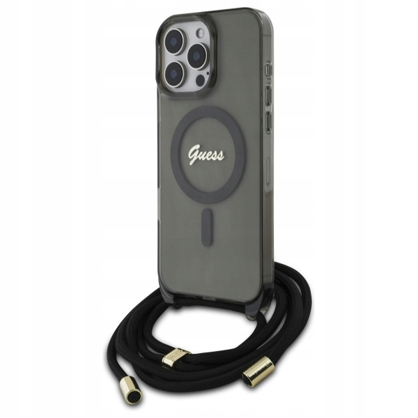 Guess Zadní Kryt pro Apple iPhone 16 Pro černý