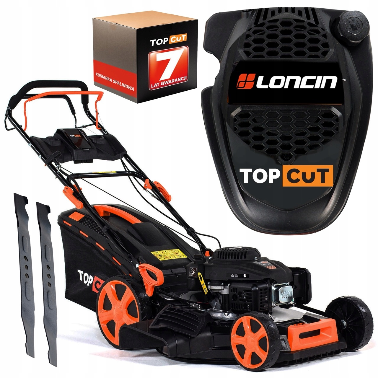 Kosiarka Spalinowa Z Rozrusznikiem El. Top Cut 196CM3 62L 56CM Mulczowanie