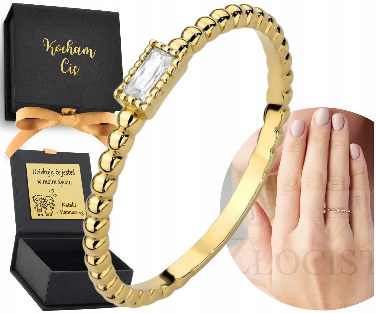 Zlatý Prstýnek Kuličky Bílý Kámen 585