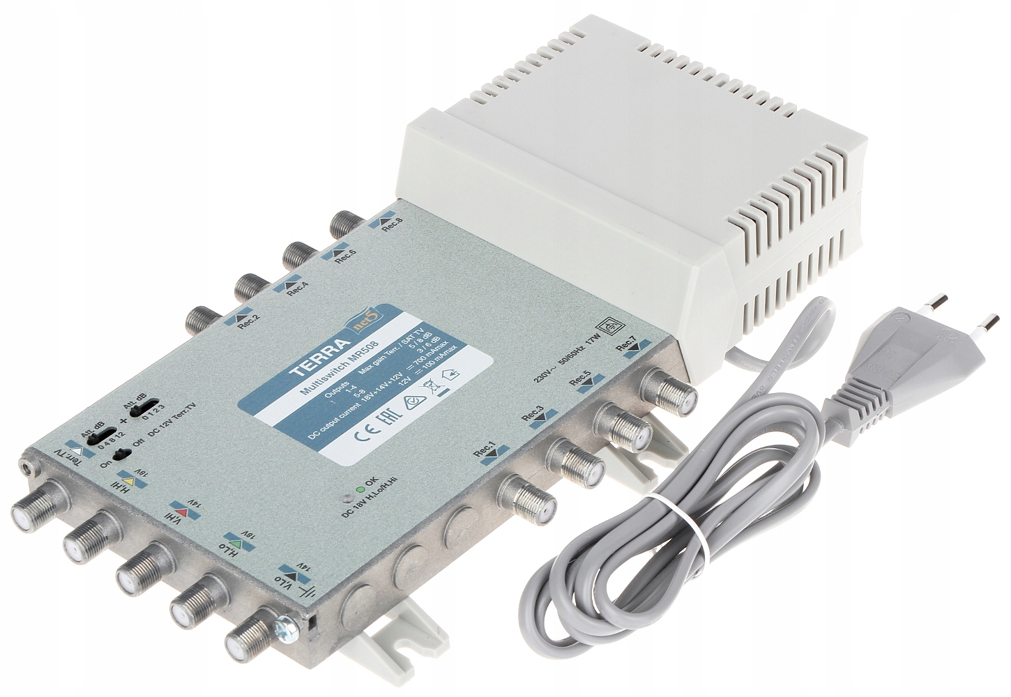 Multipřepínač MR-508 5 Vstupů 8 Výstupů Terra