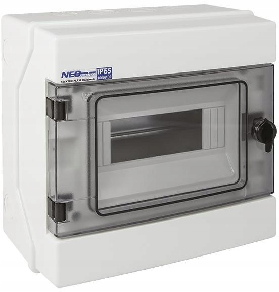 Modulární hermetický rozvaděč RH-8 1x8 na omítku IP65 500 V Ac 1000 V DC