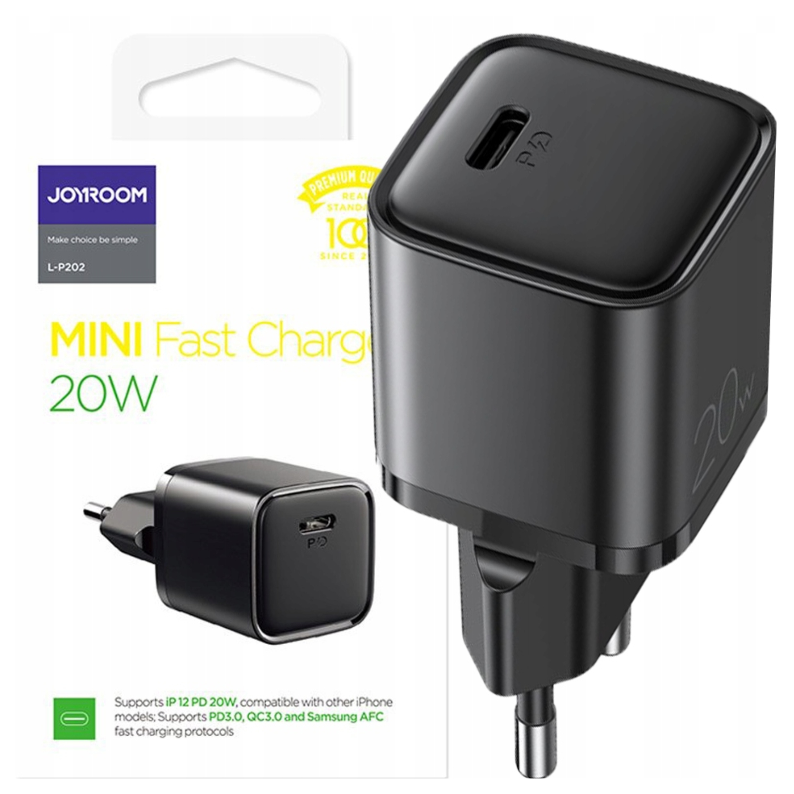 Joyroom Ładowarka PD20W QC3.0 Do Iphone 11 12 13 14 15 Szybka Przejściówka