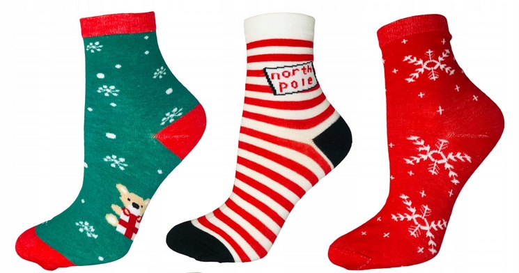

Skarpetki Świąteczne unisex 33/36 3 pack