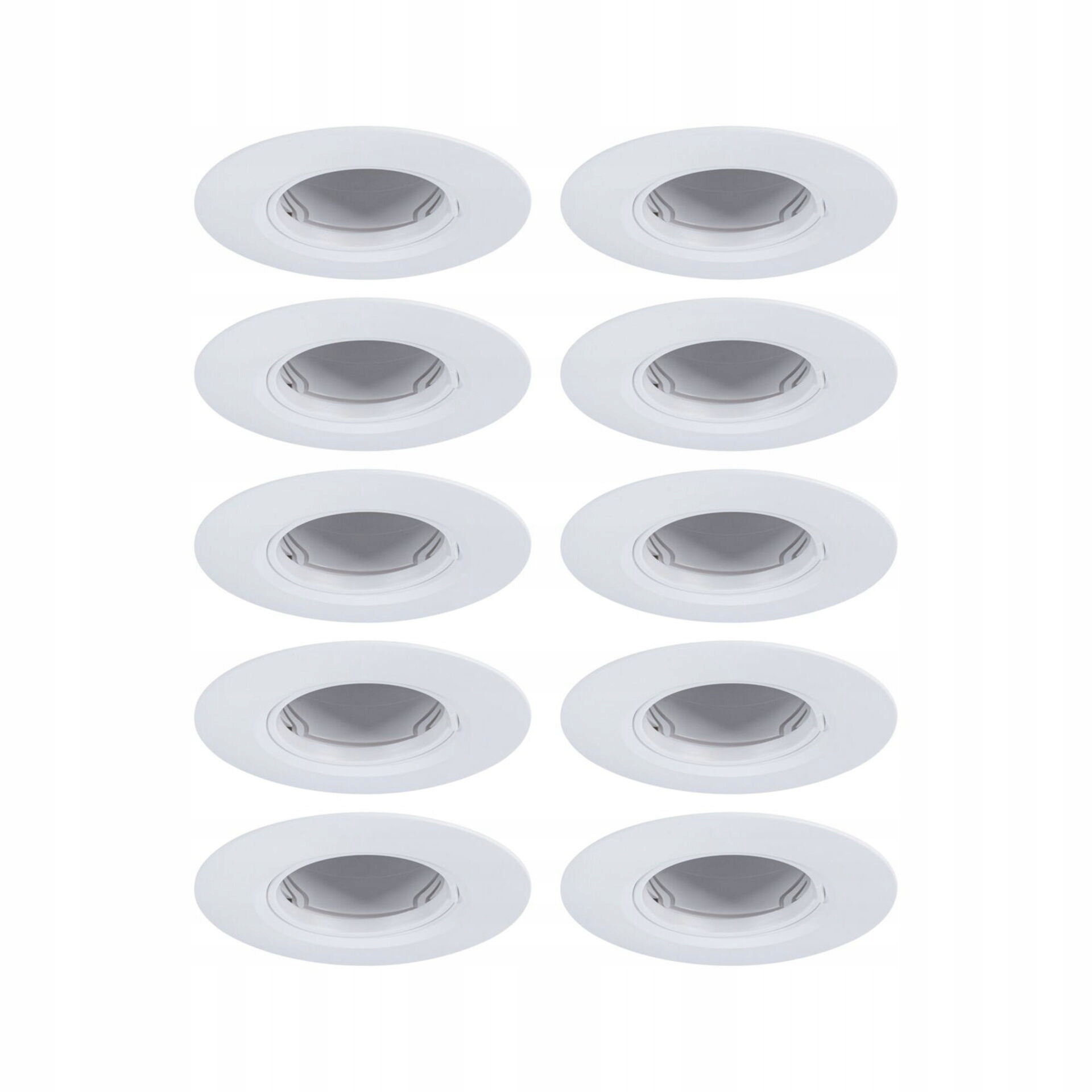 Paulmann sada 10 vestavných svítidel 90mm nevýklopná GU10 bílá 230V