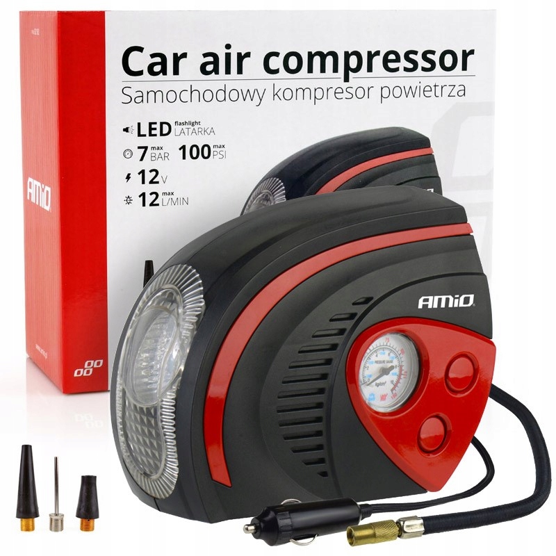 

Kompresor samochodowy 12V Led ACOMP-08