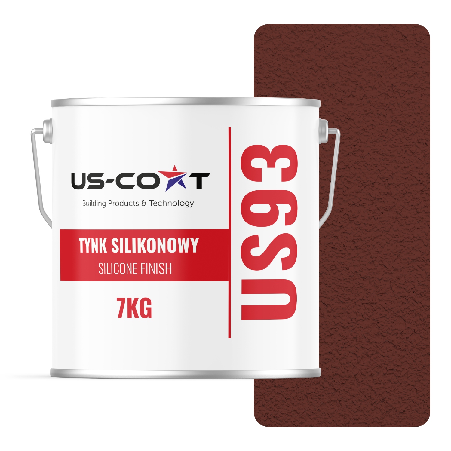 Silikonová Fasádní Omítka Červená Hnědá 8012 Beránek Granulace 1.0 mm