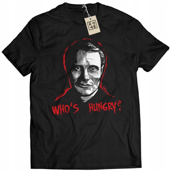 

Koszulka Who's Hungry Hannibal Lecter czarna L