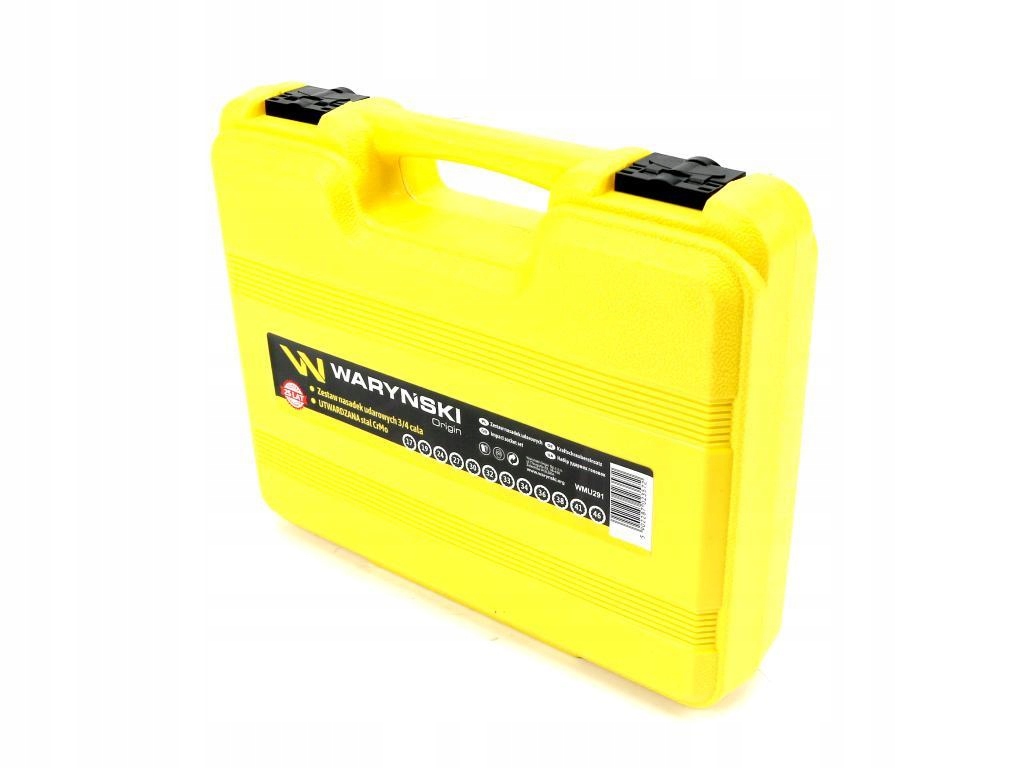 Zestaw nasadek udarowych dwunastokątnych 3/4" 12el. WARYŃSKI Liczba elementów w zestawie 12